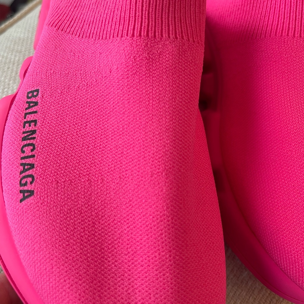 BALENCIAGA Sneakers.  NWT/BOX.  Hot pink.  Super comfy.   Size 6